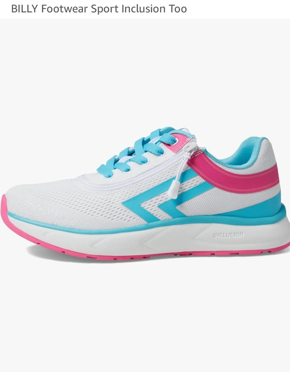 BILLY Sport Inclusion Too Women’s 9 Adaptive Sneakers Gray Turquoise Pink NIB